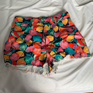Zara fruit daisy dukes
